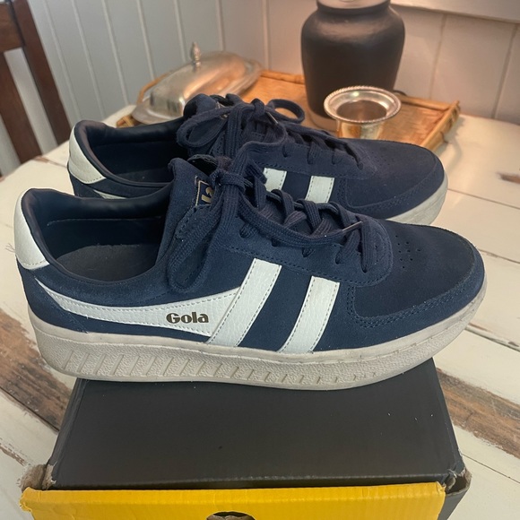 Gola Shoes - Gola Grandslam Navy Suede